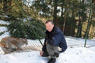 Pierre Ecoffey, biologiste, passionn� de nature,  responsable animaux du Zoo de Servion