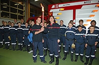 Une passionn�e transmet la flamme - Jeunes Sapeurs-Pompiers, Echallens, janvier 2017 (cliquer ICI)