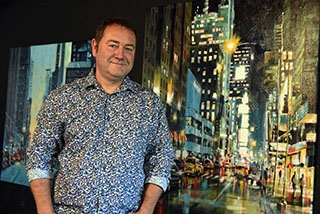Guy-Claude Portmann, du Ch�ur de Bettens aux toiles de New-York. Ao�t 2019, reportage de Dany Schaer, journaliste photographe