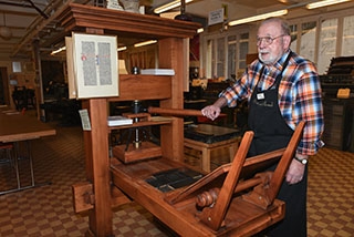 Atelier-Mus�e Encre & Plomb: pour que l�esprit et l��me des typographes demeurent. Chavannes-pr�s-Renens, f�vrier 2019. Reportage de Dany Schaer, journaliste photographe