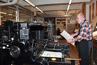 Atelier-Mus�e Encre & Plomb: pour que l�esprit et l��me des typographes demeurent. Chavannes-pr�s-Renens, f�vrier 2019. Reportage de Dany Schaer, journaliste photographe