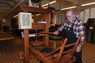 Atelier-Mus�e Encre & Plomb: pour que l�esprit et l��me des typographes demeurent. Chavannes-pr�s-Renens, f�vrier 2019. Reportage de Dany Schaer, journaliste photographe