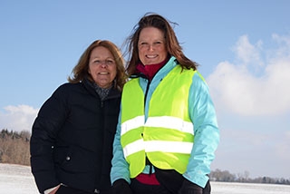 Les Paysannes vaudoises en course sur le Plateau du Jorat - Thierrens, 26 janvier 2019 - Reportage de Dany Schaer, journaliste photographe
