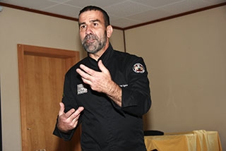 Stop � Malbouffe. Philippe Ligron, conf�rencier et  responsable de la Food Experience � l�Alimentarium de Vevey Chapelle-sur-Moudon f�vrier 2019. Reportage de Dany Schaer, journaliste photographe