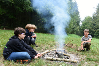 La vie en for�t des coureurs des bois - Ane Aventure, Chapelle-sur-Moudon, samedi 19 septembre 2020. Reportage de Dany Schaer, journaliste photographe