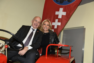 Ueli Maurer et C�line Amaudruz f�tent l�Ind�pendance vaudoise. Moudon, 24 janvier 2020 - Reportage de Dany Schaer, journaliste photographe