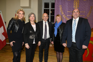 Ueli Maurer et C�line Amaudruz f�tent l�Ind�pendance vaudoise. Moudon, 24 janvier 2020 - Reportage de Dany Schaer, journaliste photographe