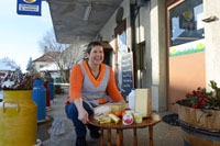 Sandrine Overney dans sa fruiti�re fromag�re - Chapelle-sur-Moudon - F�vrier 2013 (cliquer ICI)