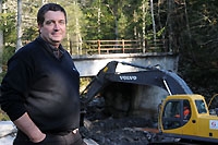 Pierre-Yves Rapaz, visite de chantier sur l’Avançon d’Anzeindaz - Solalex, novembre 2011 (Cliquer ICI)